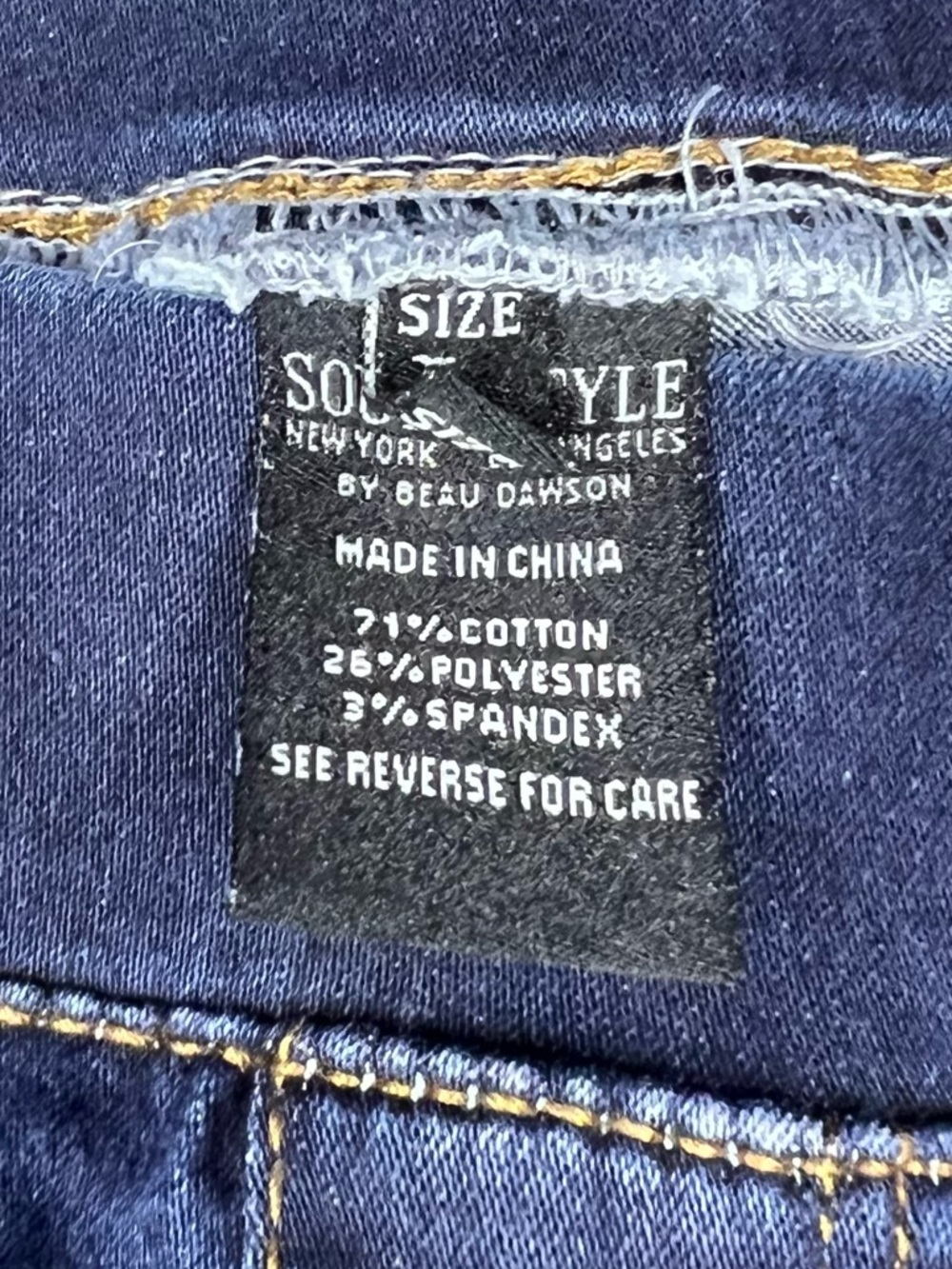 Sound/Style Lucy Pull On Skimmer Dark Wash Denim Capris - Picture 2 of 7